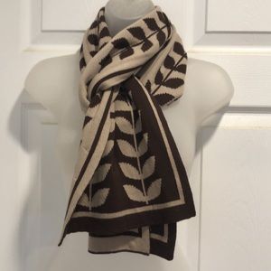 Shruti VTG Foliage Design Oblong Long Scarf 100% Cotton